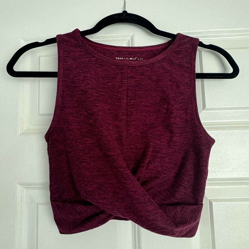 Workout top maroon yogalicious